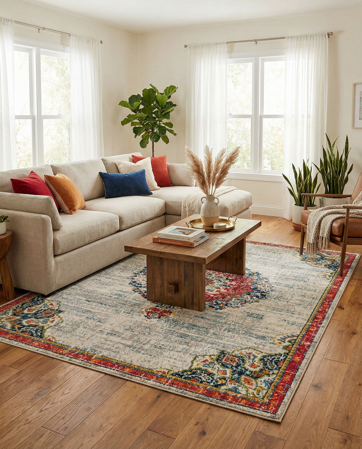 Brighton Terrace Collection Area Rug - Hove (Ivory) Rectangle Ivory  lifestyle 34