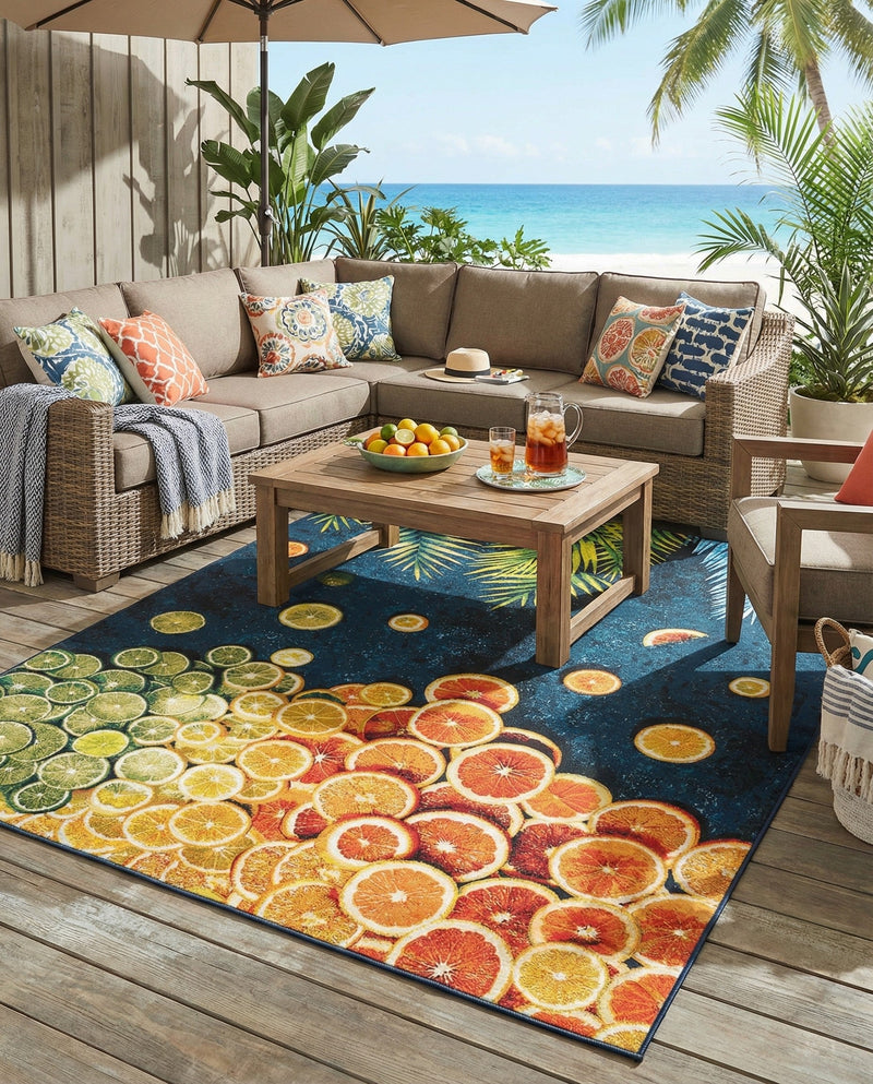 Seaside Haven Rugs Collection Area Rug -  Dunes Rectangle Multi  lifestyle 24
