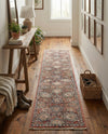 Seville Stripes Collection Area Rug -  Cordoba (Brick Red) Runner Brick Red  lifestyle 70