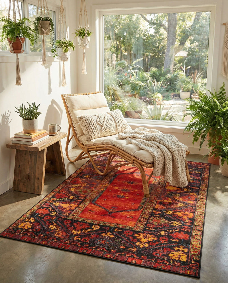 Safari Escape Rugs Collection Area Rug - Serengeti Rectangle Multi  lifestyle 35