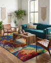 Caribbean Cove Collection Area Rug -  Bequia Rectangle Multi  lifestyle 8
