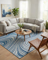 Urban Terrace Collection Area Rug - Soho Rectangle Blue  lifestyle 54