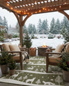 Garden Festivity Collection Area Rug - Evergreen Rectangle Green  lifestyle 44