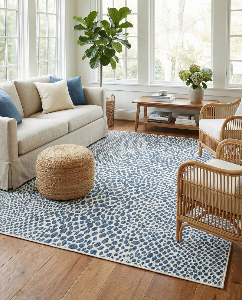 Urban Oasis Rugs Collection Area Rug -  Terrace (Blue) Rectangle Blue  lifestyle 8