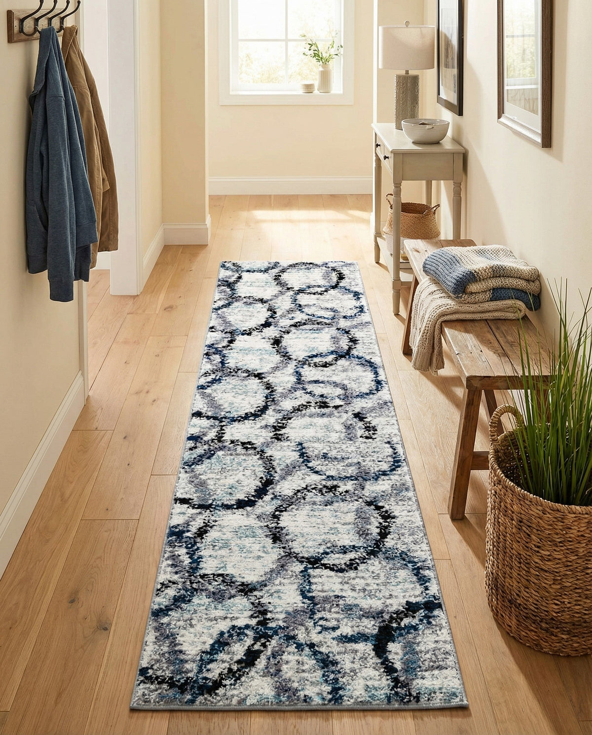 Santa Fe Trails Collection Area Rug -  Taos Runner Ivory  lifestyle 62