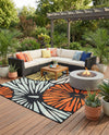 Outdoor Marrakesh Collection Area Rug -  Tetouan Square Multi  lifestyle 75