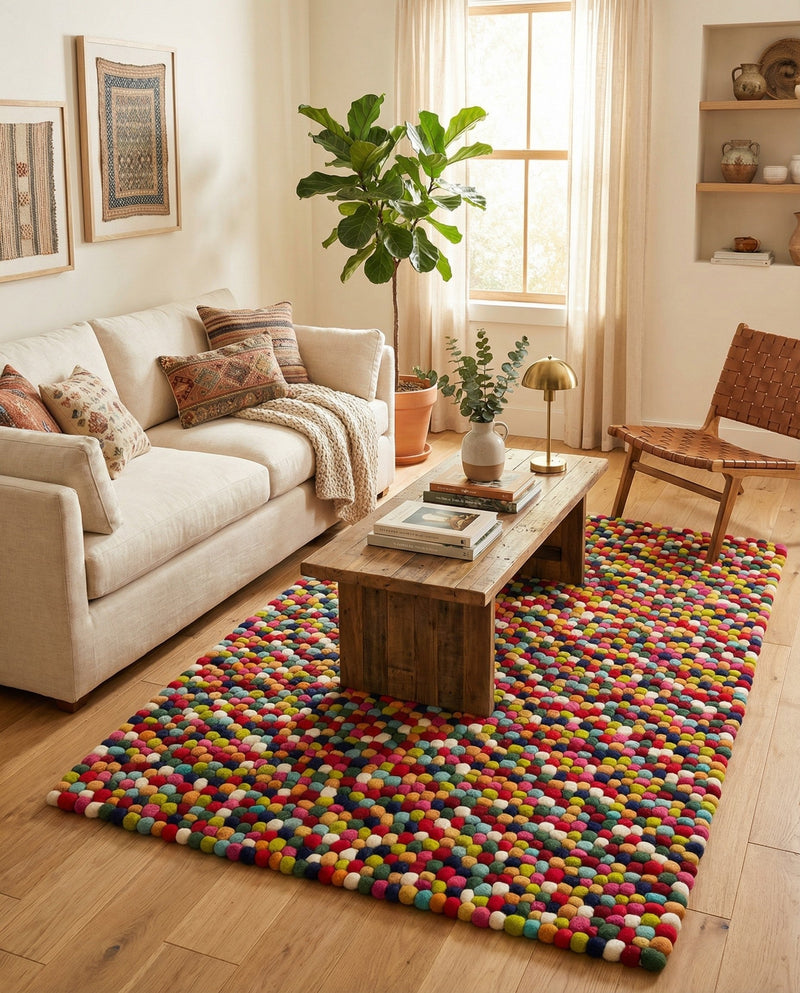 Woolen Sphere Collection Area Rug - Orbsburg (Multi) Rectangle Multi  lifestyle 19