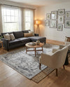 Bloomsbury Elegance Collection Area Rug - Mayfair Rectangle Gray  lifestyle 62