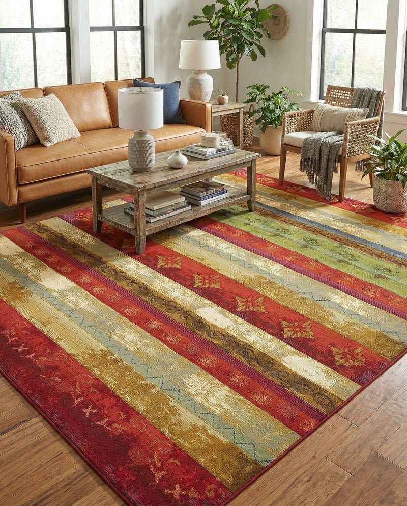 Urban Terrace Collection Area Rug -  Rooftop Rectangle Multi  lifestyle 18
