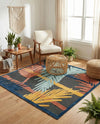 Caribbean Terrace Collection Area Rug - Antigua Square Charcoal  lifestyle 51