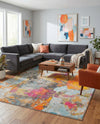 Colorburst Oasis Collection Area Rug -  Spectrum Rectangle Multi  lifestyle 6