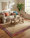 Woven Seaside Jute Collection Area Rug - Seabrook Rectangle Natural  lifestyle 12