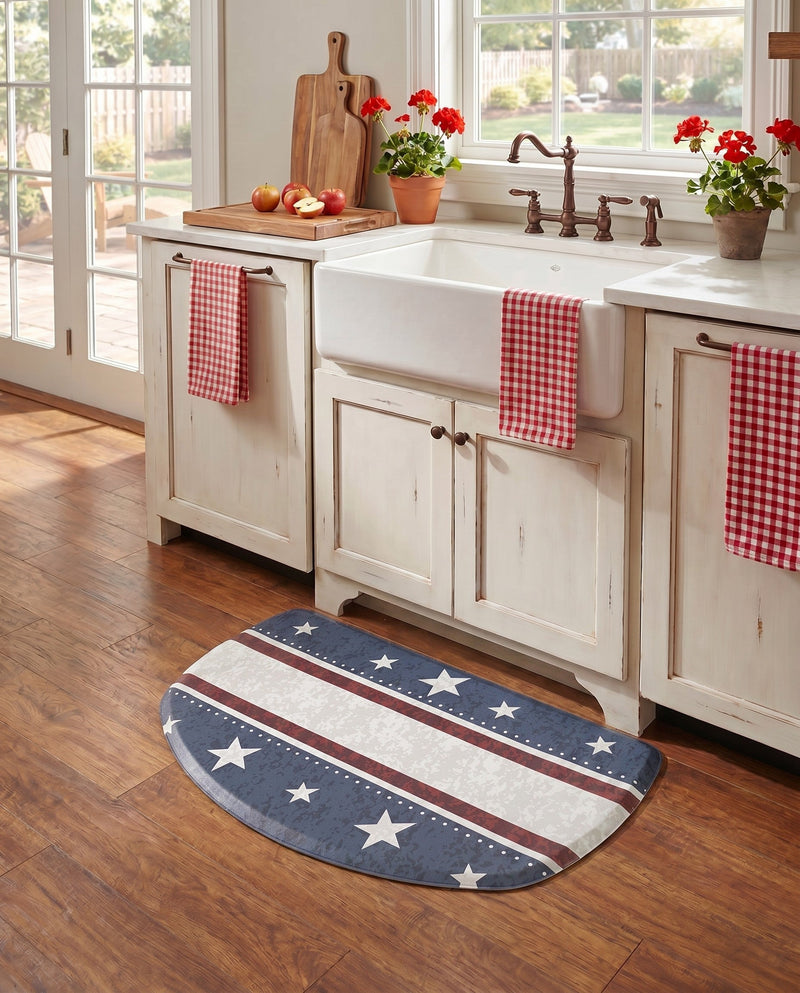 Cozy Mat Collection Area Rug -  Hideaway Hearth Red and Blue  lifestyle 29