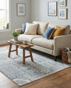 Coastal Haven Collection Area Rug -  Shoreline Rectangle Gray  lifestyle 7