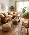Sahara Chic Collection Area Rug - Marrakech Rectangle Rust Red  lifestyle 38