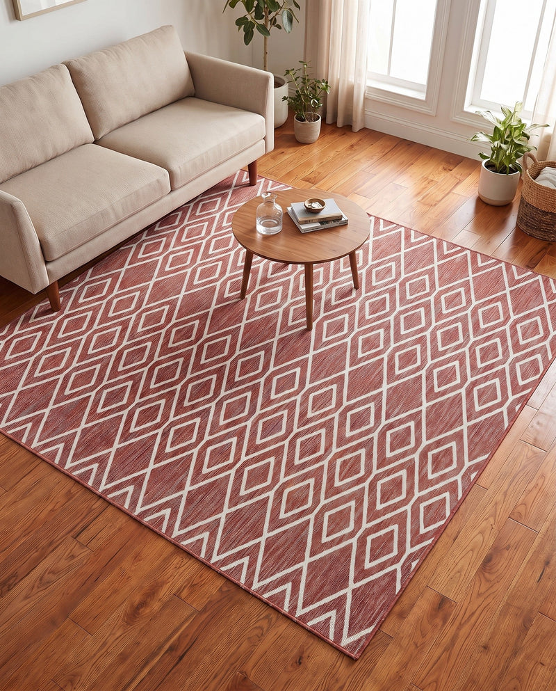 Urban Oasis Rugs Collection Area Rug -  Boulevard (Rust Red) Square Rust Red  lifestyle 58