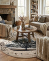 Coastal Haven Collection Area Rug -  Coastline Round Beige  lifestyle 59