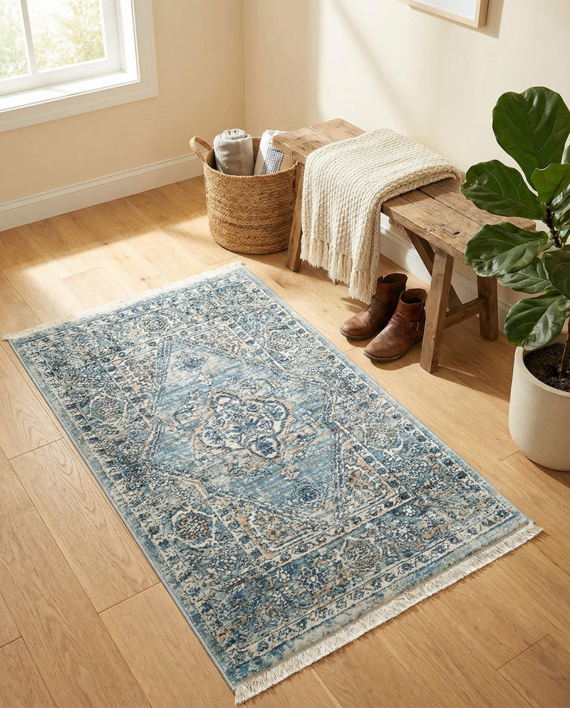 Coastal Haven Collection Area Rug -  Marina Rectangle Blue  lifestyle 13