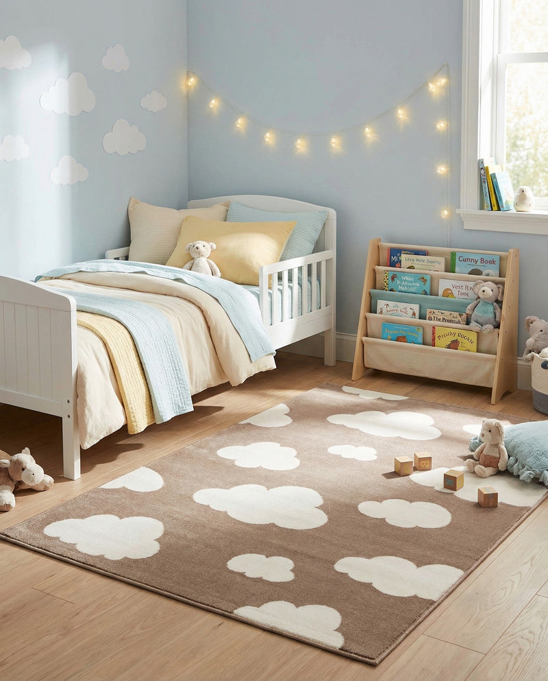 Wonder Tykes Collection Area Rug -  Dreamview Rectangle Hazelnut Beige  lifestyle 6