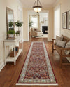 Persian Elegance Collection Area Rug -  Kerman (Burgundy) Runner Burgundy  lifestyle 30
