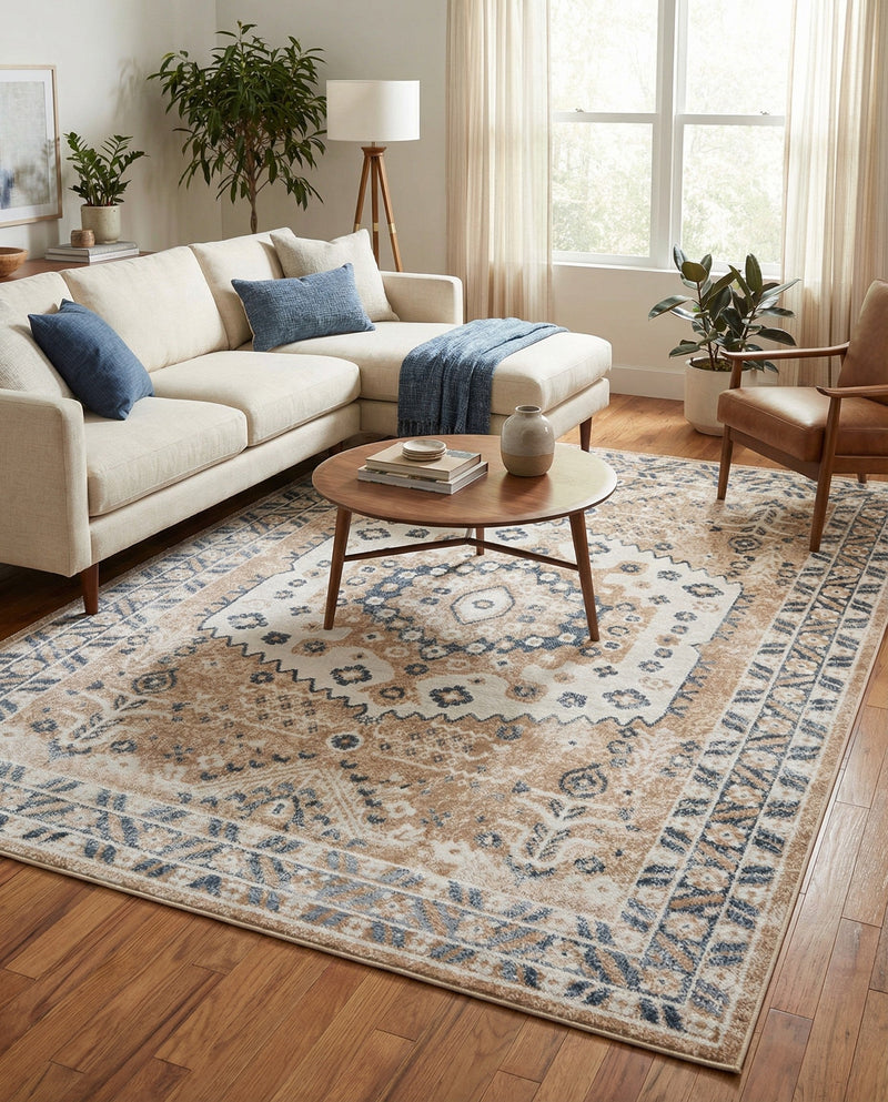 Cambridge Classics Collection Area Rug -  Pembroke (Beige) Rectangle Beige  lifestyle 3
