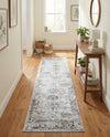 Riviera Elegance Collection Area Rug - Antibes (Gray) Runner Gray  lifestyle 67