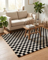 Shepherd's Glen Wool Collection Area Rug - Reykjavik Rectangle Black and White  lifestyle 42