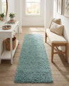 Alpine Plush Collection Area Rug -  Cortina (Aqua) Runner Aqua  lifestyle 27