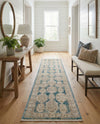 Seville Stripes Collection Area Rug -  Granada (Blue) Runner Blue  lifestyle 53