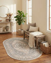 Savannah Series Collection Area Rug -  Augusta (Mink) Oval Mink  lifestyle 80