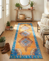 Heritage Elegance Collection Area Rug -  Winterthur (Orange) Runner Orange  lifestyle 63
