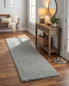 Cozy Comfort Shag Collection Area Rug - Haven (Cloud Gray) Runner Cloud Gray  lifestyle 41