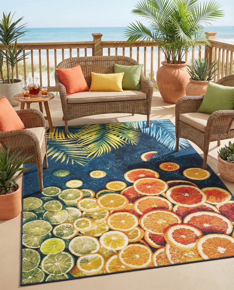 Seaside Haven Rugs Collection Area Rug -  Dunes Rectangle Multi  lifestyle 16