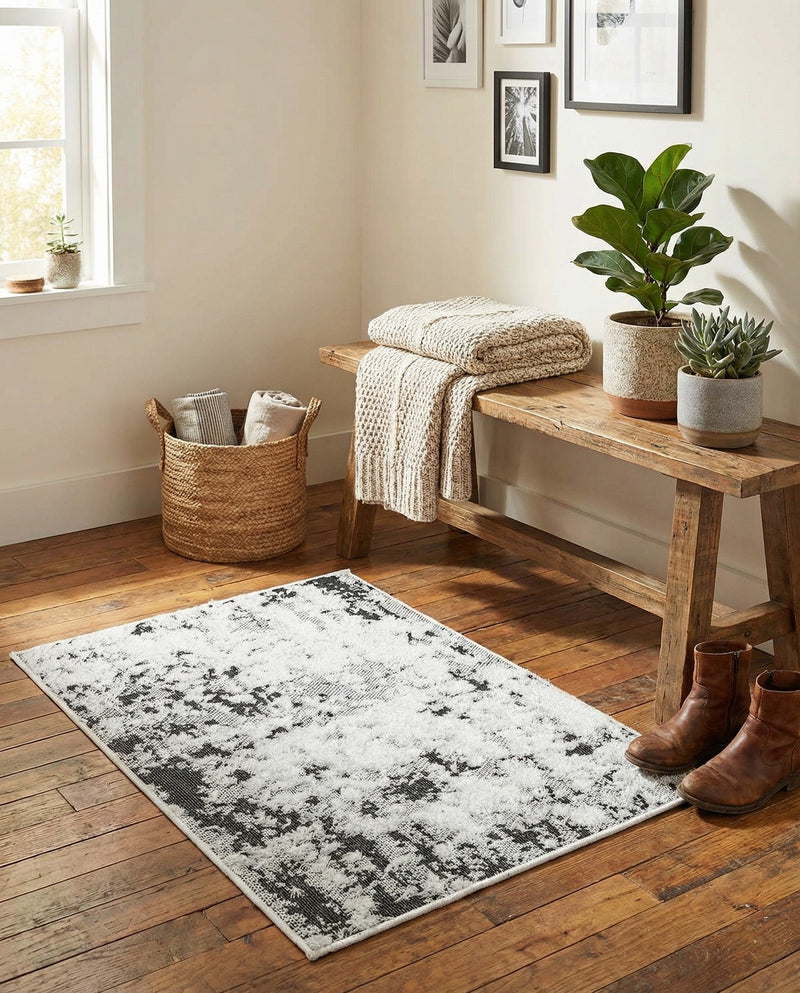 Cathedral Elegance Collection Area Rug -  Basilica Rectangle Black  lifestyle 57