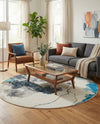 Urban Terrace Collection Area Rug -  Arbor Round Multi  lifestyle 66
