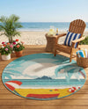 Seaside Haven Rugs Collection Area Rug -  Dockside Round Multi  lifestyle 51