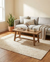 Woven Seaside Jute Collection Area Rug - Savannah (White) Rectangle White  lifestyle 4