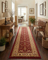 Jaipur Elegance Collection Area Rug -  Nahargarh (Red) Runner Red  lifestyle 48