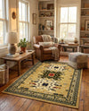 Tabriz Tapestries Collection Area Rug - Azerbaijan (Cream) Rectangle Cream  lifestyle 13