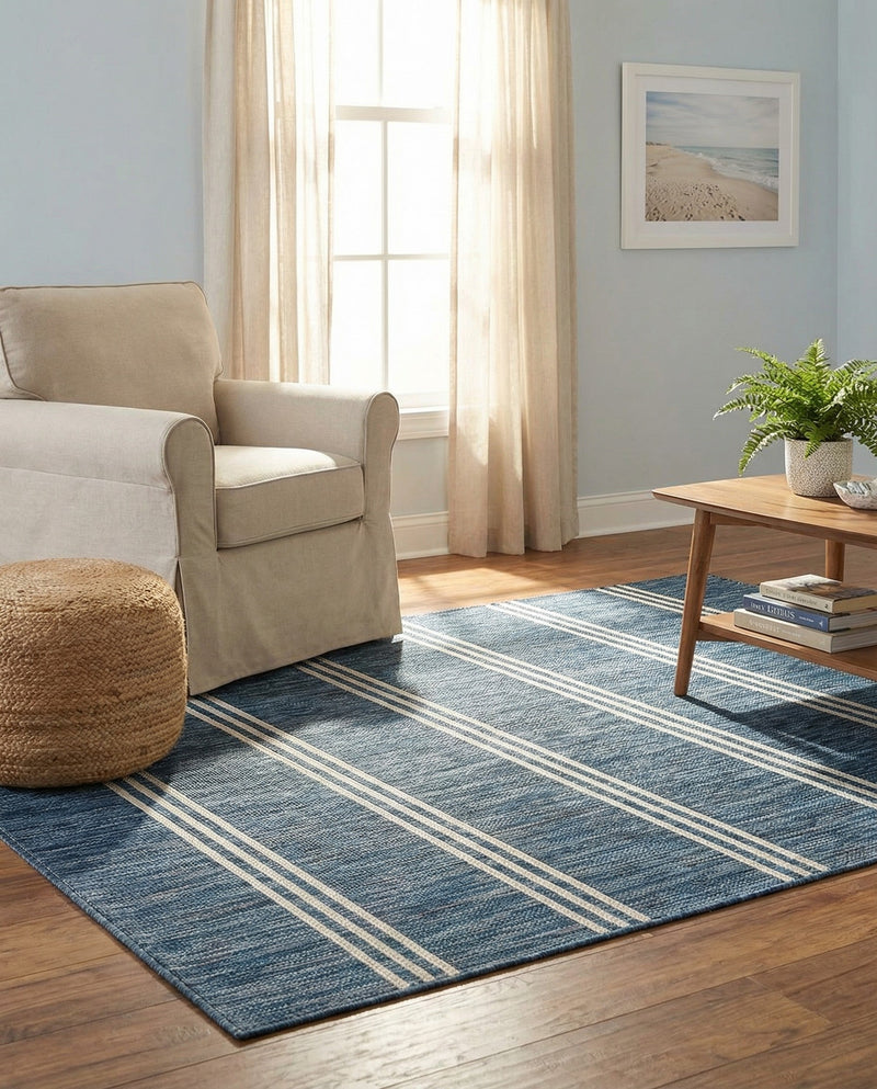 Urban Oasis Rugs Collection Area Rug -  District (Blue) Rectangle Blue  lifestyle 8