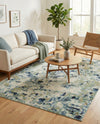 Chromatic Oasis Collection Area Rug -  Lagoon Rectangle Light Blue  lifestyle 29