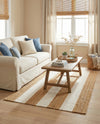 Martha's Vineyard Blueprints Collection Area Rug - Edgartown Rectangle Tan Sand  lifestyle 32