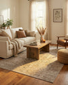 Coastal Manor Collection Area Rug -  Wavecrest Rectangle Beige  lifestyle 33