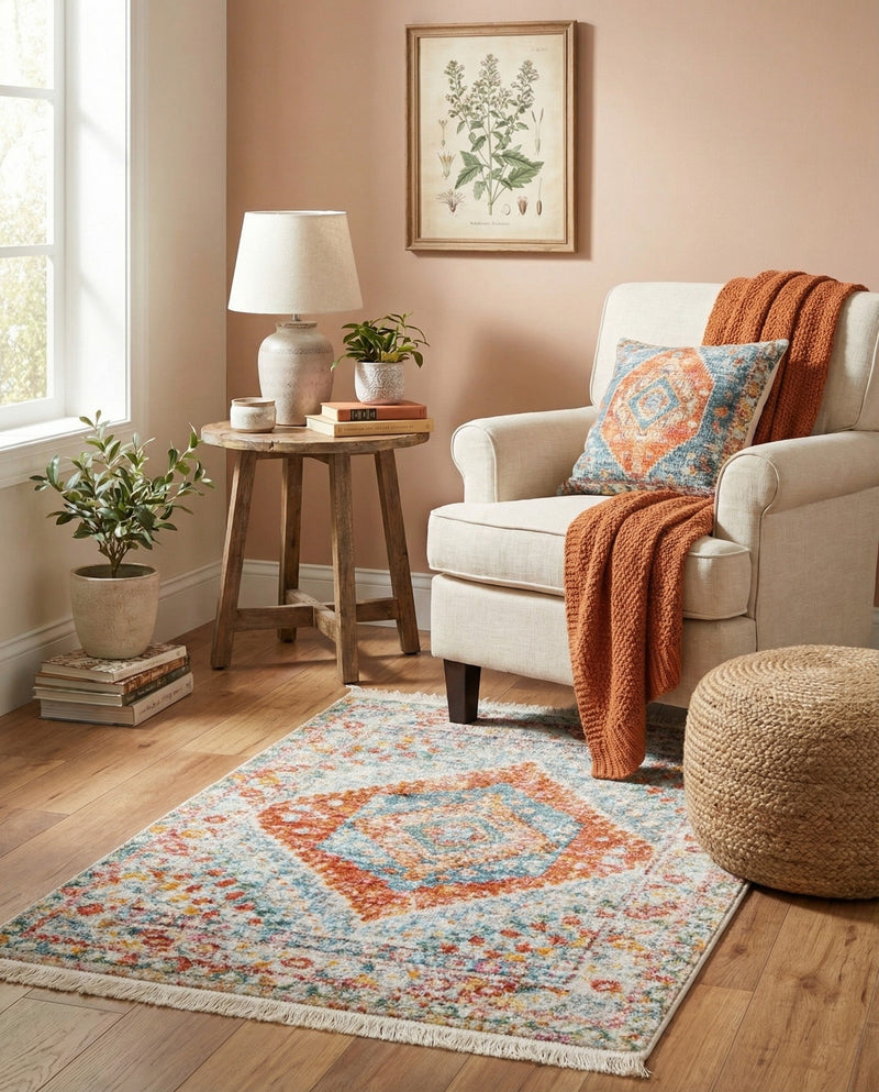 Arcadia Rugs Collection Area Rug -  Xanadu Rectangle Salmon  lifestyle 18