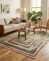 Outdoor Marrakesh Collection Area Rug -  Ouarzazate Rectangle Multi Beige  lifestyle 14