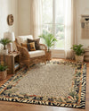 Savannah Sojourn Collection Area Rug -  Moremi Rectangle Cream  lifestyle 6