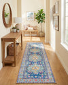 Heritage Elegance Collection Area Rug -  Taj Runner Blue  lifestyle 40
