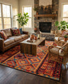 Safari Escape Rugs Collection Area Rug -  Kalahari Rectangle Multi  lifestyle 45