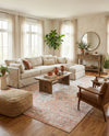 Parisian Elegance Collection Area Rug - Versailles (Rose Pink) Rectangle Rose Pink  lifestyle 14