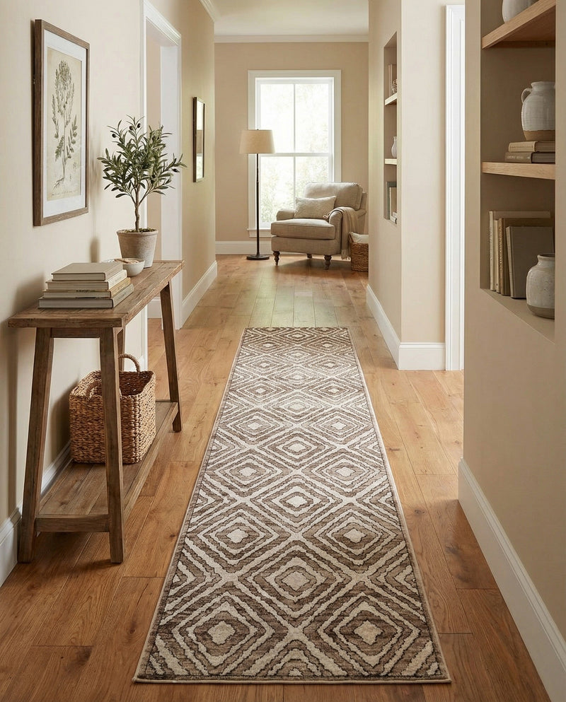 Sanctuary Retreat Collection Area Rug -  Oasis Runner Chocolate Brown  lifestyle 42